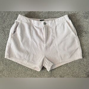 New RVCA Gray/Purple Hint High Waist corduroy Shorts Size M